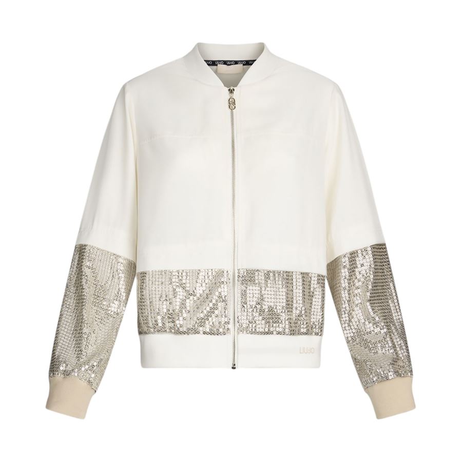 Felpa con zip intera da donna con paillettes Liu Jo | TA5260TS423M9185